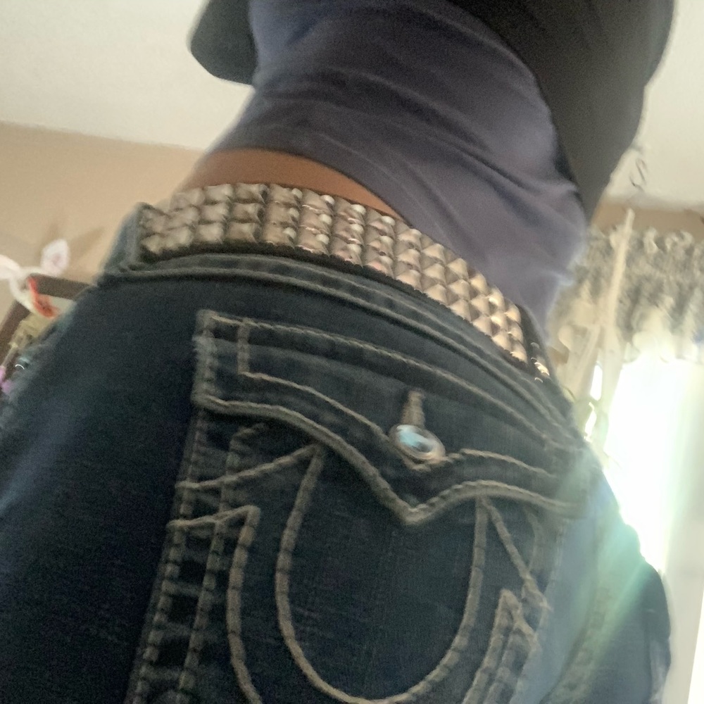 RHINESTONE TRUE RELIGION BRAND JEANS (SOLD)